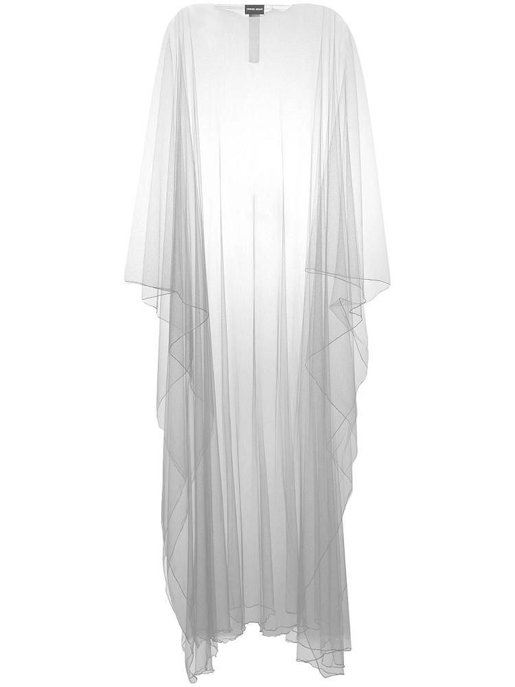 Armani Giorgio Armani Sheer Long Cape Jakne Ženske Sive | WB7MB9I3