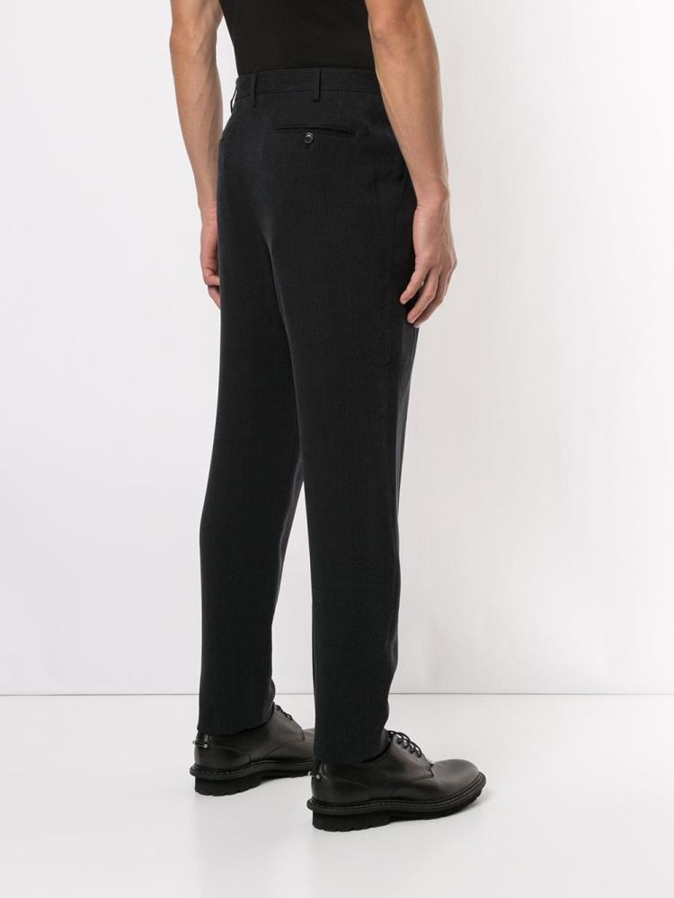 Armani Giorgio Armani Slim Pleated Chinos Hlače Moški Modre | FNVR2MNW