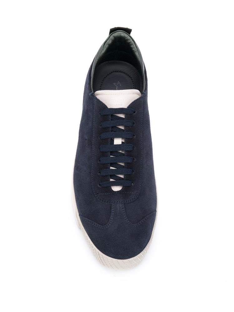 Armani Giorgio Armani Suede Lace Up Superge Moški Modre | LTHDJO12