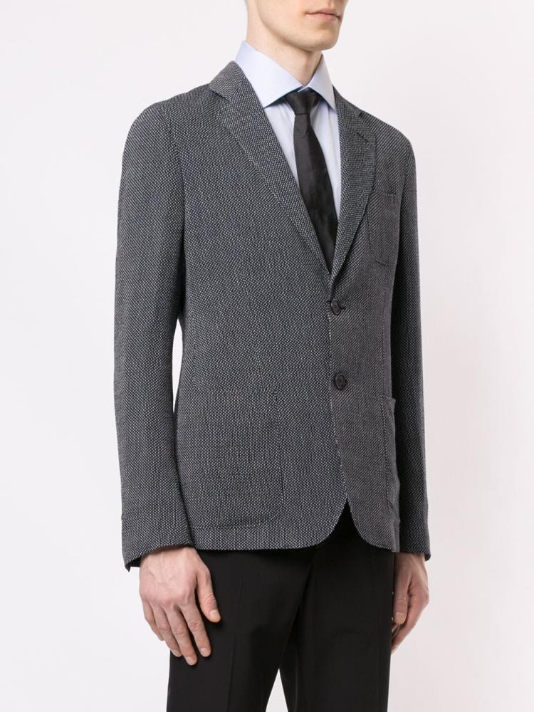 Armani Giorgio Armani Tailored Patterned Suknjič Moški Modre | UEXV79HP