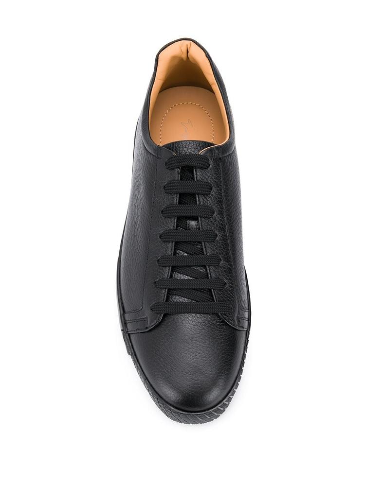 Armani Giorgio Armani Usnje Lace Up Superge Moški Črne | ETZL5WTY