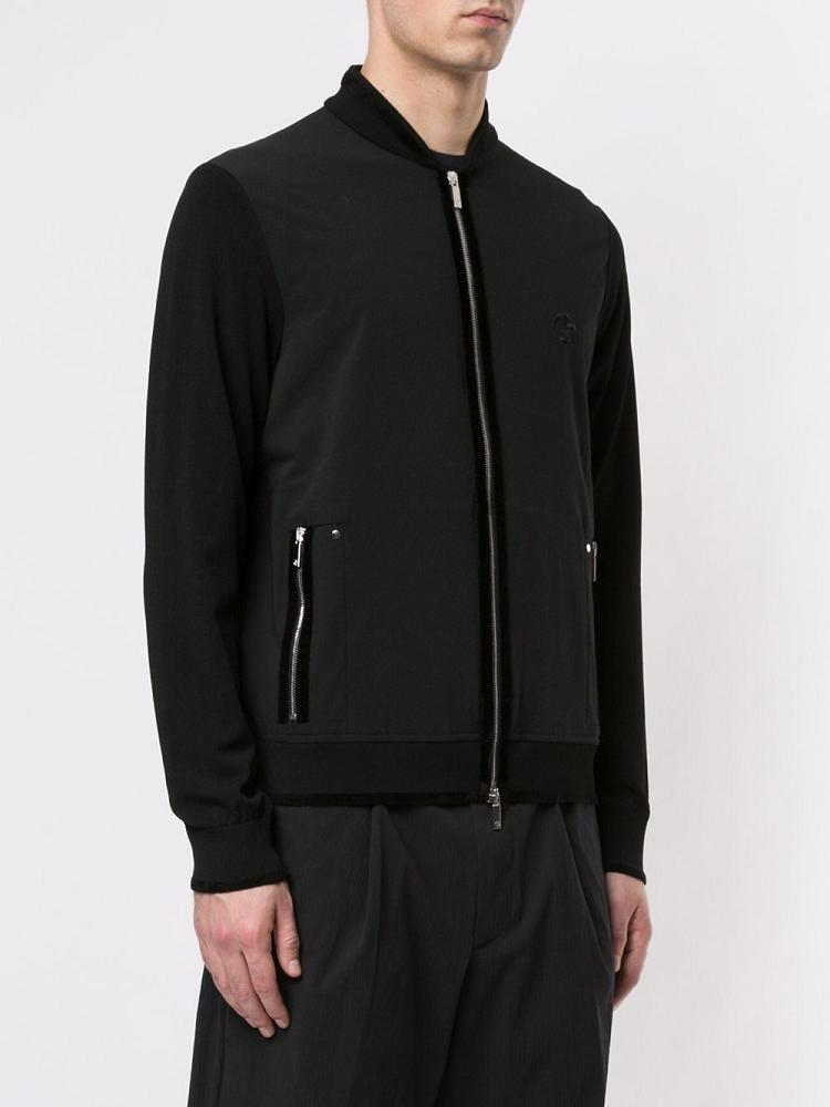 Armani Giorgio Armani Zipped Bomber Jakne Moški Črne | T8T9MES0