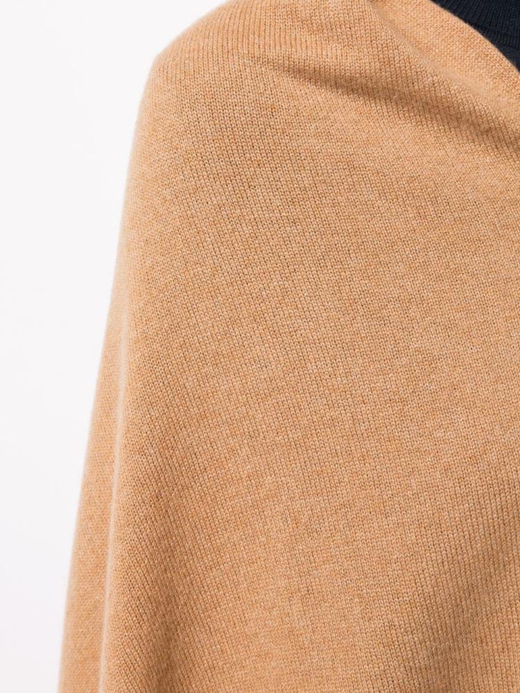 Armani Giorgio Armani Zipped Cashmere Poncho Plašči Ženske Rjave | KXZ1MB5S